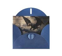 Blue Holiday greeting check blank card and pearl beautiful blank note block VVXBHGR type of dragon Pattern