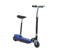 Kids Foldable Electric Powered Scooters 120W Toy Brake Kickstand Blue HOMCOM