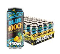 Blue Hooch | 24 x 440ml Case Pack | 3.4% ABV | Pre-mixed & Ready To Drink | Sparkling Vodka Drink | Alcoholic Tropical | Bulk Pack |Big Cans