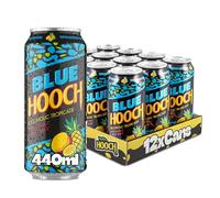 Blue Hooch | Fridge Pack | 12 x 440ml Cans | 3.4% ABV | Tropical | Pre-Mixed Alcoholic Drink | Vodka & Fruit Juice | Outrageously Refreshing