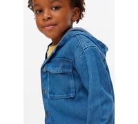 Blue Hooded Denim Shirt & Tee Set 3-4 years