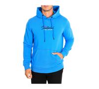 Blue Hooded Sweatshirt with Embroidered Logo - male - La Martina - Hoodies - Blue - S - Sweatshirts & Hoodies S