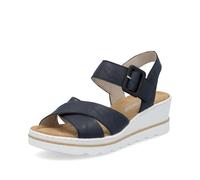 Rieker Blue Hook & Loop Sandals for Ladies | Rieker 67463-14 Colour: Blue, Size: EU 39 / UK 6