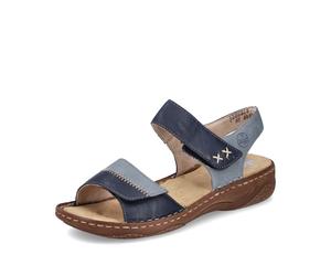 Blue Hook & Loop Sandals for Women | Rieker V2860-14 Women's