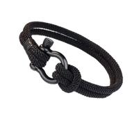BLUE HOPE To My Son Men's Bracelet: Hand-Woven Adjustable Horseshoe Clasp, Gift for Birthdays, Graduations, Father's Day, Valentine's - Includes Text Card - Ideal for Holidays & Special Occasions
