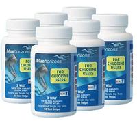 Blue Horizons 3 Way Chlorine Test Strips (6 x 50) One Dip Hot Tub Spa Pool Water Testing (300 Strips)