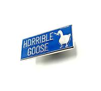 Blue Horrible Angry Goose Knife Evil Meme Game Funny Metal Enamel Pin Badge