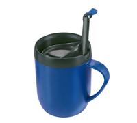 Zyliss Cafetiere Mug Smart One - Double-Walled, Splash Lid - Blue