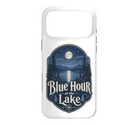 Blue Hour at the Lake Badge Lakecore Aesthetic Case for iPhone 17 Pro Max