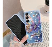 (blue, Huawei Mate 20 Lite) Butterfly Stars Case For iPhone Samsung A55 S24 FE S25 M35 A06 Xiaomi Redmi Note 13 Pro 14C Huawei Honor 200 Shockproof Anti-Scratch Matte Phone Cover