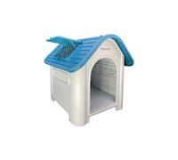 (Blue) HugglePets Plastic Dog Kennel With Window