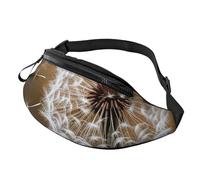 Blue Humpback Whale Fanny Pack for Women Men Fashion Waist Pack Adjustable Belt Bag for Workout Running Travelling Casual Waist Bag, Blown Dandelion Blossom, One Size