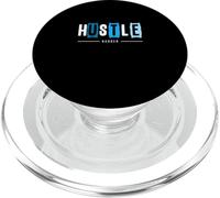 Blue Hustle Harder Blue Graphic PopSockets PopGrip for MagSafe