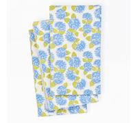 Blue Hydrangea Paper Guest Towels (20-Pack, 4.5 x 9 Inches) - Premium 3-Ply Rectangular Dinner Napkins with Botanical Flower Design - Coastal Grandmillennial Bathroom Hand Towels, Easter Tableware