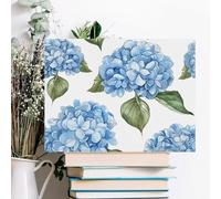 Blue Hydrangea Pattern Wall Decor For Living Room Large Canvas Wall Art For Bedroom Modern Office Pictures Wall Artwork Landscape Paintings Canvas Art Prints Home Decorations 16x12inch(40x30cm)