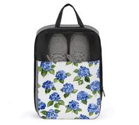 Blue Hydrangeas Shoe Bag for Travel Daily Use Anti-dust Storage Carrier Golf Shoe Pouch