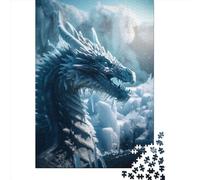 Blue Ice Dragon 1000 Pieces Puzzles for Adults & Teenager Teenager Man Woman Gift 1000pcs (75x50cm)