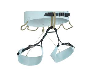 Blue Ice - Practical and durable climbing harness - Cuesta Adjust W'S Cloud Blue for Women in Aluminium - Size S - White White S