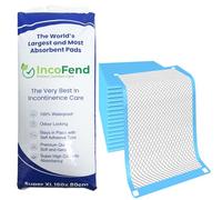 Blue Incontinence Bed Pads Disposable Sheets Medium Large Extra XL Absorbent for Men Adults Women 60x45 60x90 160x80 with Adhesive Sticky Pads Mattress Protectors Mats Waterproof (10pc 160x80cm XXL)