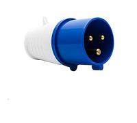 Blue Industrial Plug & Sockets MASO 32A 220v IP44 3 pin Industrial Site Plug & Wall Socket Waterproof IP44 Plug Connector Socket 2P+Earth Male/Female (#023)