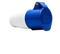 Blue Industrial Plug & Sockets MASO 32A 220v IP44 3 pin Industrial Site Plug & Wall Socket Waterproof IP44 Plug Connector Socket 2P+Earth Male/Female (#223)