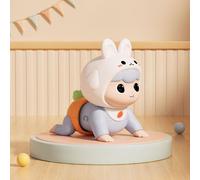 (blue) Infant Toy Electric Crawling Baby Early Education Baby Rabbit Crawling Educational Brain Enlightenment Multifunctional Children's Toy