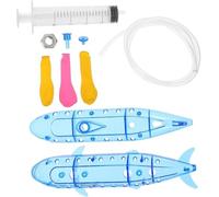 Blue Inflatable Homemade Submarine Model, Buoyancy Principle Demonstrator, Sinking And Floating Condition Experiment Apparatus, Primary School Science Physics Lab Equipment