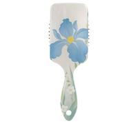Blue Irises and White Daisies Watercolor Style friendly brushes for blowed scalp massaging for short hair with Ergonomic handle cepillo para cabello de mujer