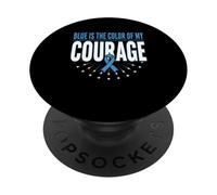 Blue Is The Color Of My Courage Prostate Cancer PopSockets Adhesive PopGrip