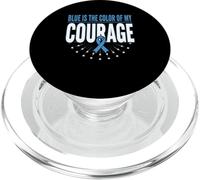 Blue Is The Color Of My Courage Prostate Cancer PopSockets PopGrip for MagSafe