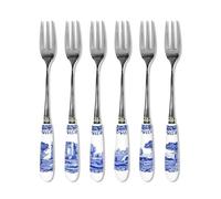 Portmeirion Home & Gifts Pastry Forks S/6, Blue & White