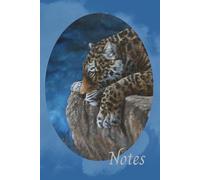 Blue Jaguar Notebook: A 6" x 9" Lined Notebook for Jotting Down Ideas, Note Taking, Making Lists etc.
