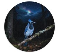 Blue Jay 1000 Piece Round Puzzle Light Challenge Kids And Teens Skill Development Bird Artful Creation Perfect for Classrooms 1000pcs (67.5x67.5cm)