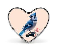 Blue Jay Bird Japanese Sushi1 Brooch Pins Heart Badge Button Tie Lapel Backpack Pin Decoration for Women Men