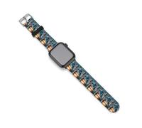 Blue Jay Bird Snowy Day Silicone Bands Compatible with IWatch | Funny Novelty Soft Replacement Waterproof Strap Watchbands