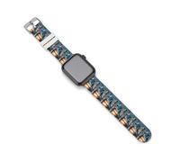Blue Jay Bird Snowy Day Silicone Bands Compatible with IWatch | Funny Novelty Soft Replacement Waterproof Strap Watchbands