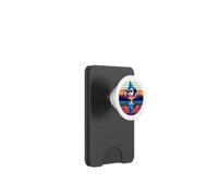 Blue Jay Bird Sunset Retro Style Safari Vintage PopSockets PopWallet for MagSafe