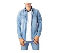 Blue Jeans Long-Sleeved Shirt - male - Jack & Jones - Denim Shirts - Blue - 2XL - Shirts 2XL