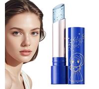 Blue Jelly Lip Balm - Korean Color Changing Gloss, 24k Gold Foil