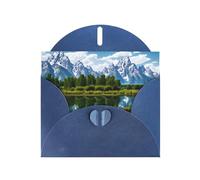 Blue JKIEGOQ grand teton national park Prints Greeting Card 4 x 6 in for Christmas, Valentine's Day, Wedding, Party Invitation Cards