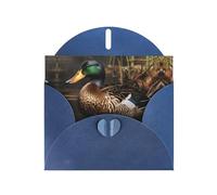 Blue JKIEGOQ mallard duck Prints Greeting Card 4 x 6 in for Christmas, Valentine's Day, Wedding, Party Invitation Cards