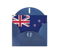 Blue JKIEGOQ New Zealand Flag Prints Greeting Card 4 x 6 in for Christmas, Valentine's Day, Wedding, Party Invitation Cards