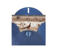 Blue JKIEGOQ pheasant hunting Prints Greeting Card 4 x 6 in for Christmas, Valentine's Day, Wedding, Party Invitation Cards