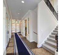 runrug Hallway Runner Rug - Soft Hall Carpet Runner, Kitchen Rug Runner - Stain Resistant Dirt Stopper - Ideal for High Foot-Traffic Areas - 80cm Wide x 180cm Long - Key, Blue
