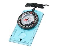Blue Kids Orienteering Compass, Magnetic with Map Scales for Wilderness Survival, Backpacking, Camping, Hiking, and Outdoor Navigation