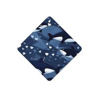 Blue Killer Whale Car air freshener, 4-pack, lavender scent, hanging type, long-lasting fragrance, for car interior decoration.