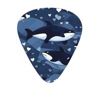 Blue Killer Whale Guitar picks, made of ABS material, suitable for acoustic guitars, electric guitars, etc.