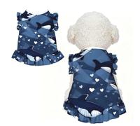 Blue Killer Whale Pet Dress for Small Medium Dogs