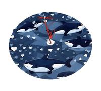 Blue Killer Whale Printed Christmas Tree Skirt Christmas Plush Tree Skirt 36 inches (about91 cm) ChristmasIndoor and Outdoor