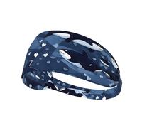 Blue Killer WhalePrinted headband, unisex, suitable for daily face washing, makeup application, yoga, and exercise.